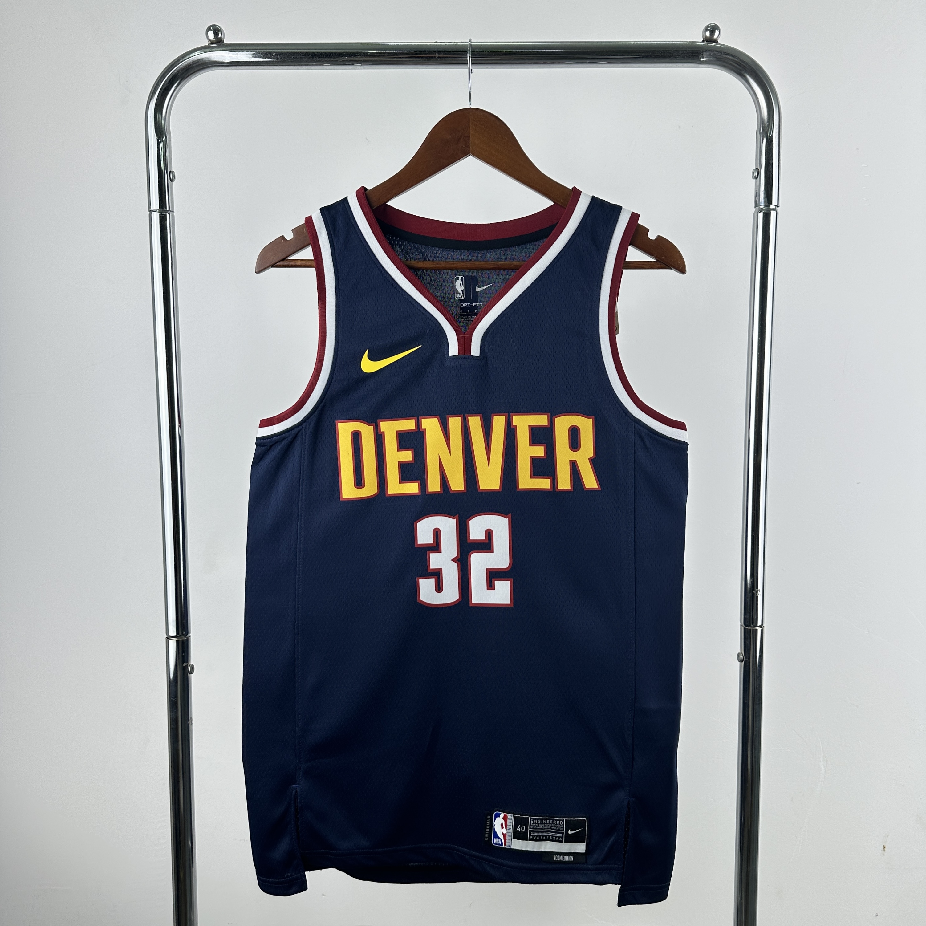 Men NBA denver nuggets #32 Gordon blue 2025 jersey style 2